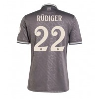 Camisa de Futebol Real Madrid Antonio Rudiger #22 Equipamento Alternativo 2024-25 Manga Curta